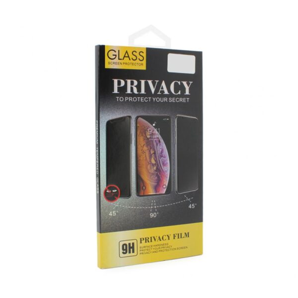 Zastitno staklo Tempered Glass Privacy 2.5D full glue za iPhone 12/12 Pro 6.1 crna