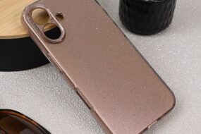 Torbica Sparkle Dust za iPhone 16 6.1 roze zlatna