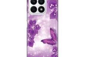 Torbica Silikonska Print za Honor X8a Butterfly And Flowers