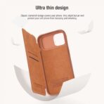 Torbica Nillkin Qin Pro za iPhone 15 Plus 6.7 crna - Slika 5