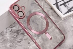 Torbica Magsafe Lux za iPhone 16 6.1 roze