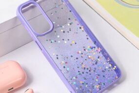 Torbica Frame Glitter za Samsung A256B Galaxy A25 ljubicasta