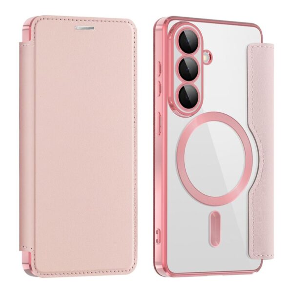 Torbica Magsafe Lux Bi Fold za Samsung S941B Galaxy S26 roze