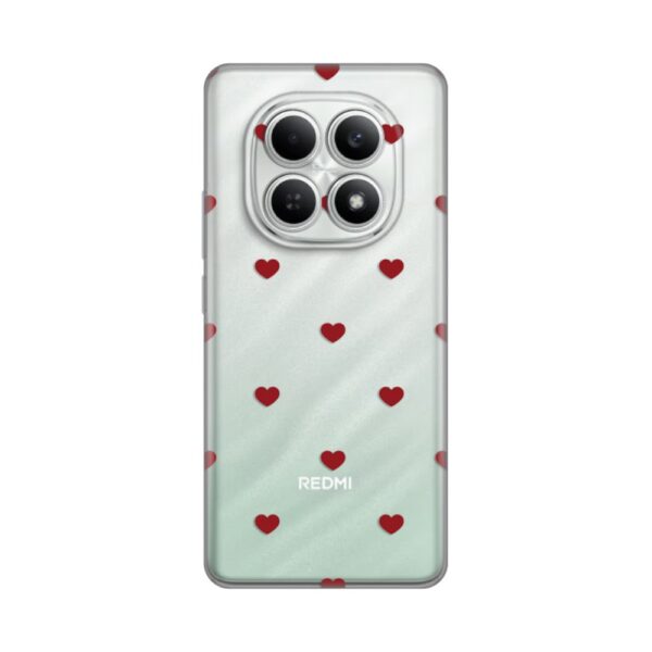 Torbica Silikonska Print za Xiaomi Redmi Note 15 5G Red Hearts
