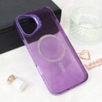 Torbica Magsafe Sparkle za iPhone 16 Plus 6.7 ljubicasta - Slika 3