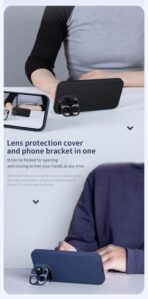 Torbica Nillkin Lens Wing Magnetic za iPhone 15 Pro Max 6.7 ljubicasta - Slika 7