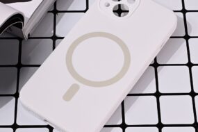 Torbica Magsafe Pure color za iPhone 13 6.1 bela