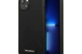 Torbica Karl Lagerfeld Hc Silicone Plaque za iPhone 13 6.1 crna (KLHCP13MSLMP1K)