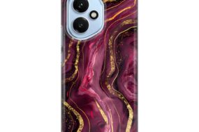 Torbica Silikonska Print za Honor 400 Burgundy