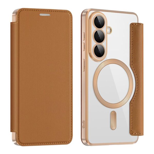 Torbica Magsafe Lux Bi Fold za Samsung S941B Galaxy S26 braon