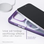 Torbica Magsafe Clear za iPhone 11 6.1 srebrna - Slika 6