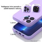 Torbica Teracell Soft Velvet za Samsung A145R/A146B Galaxy A14 4G/5G crna - Slika 6