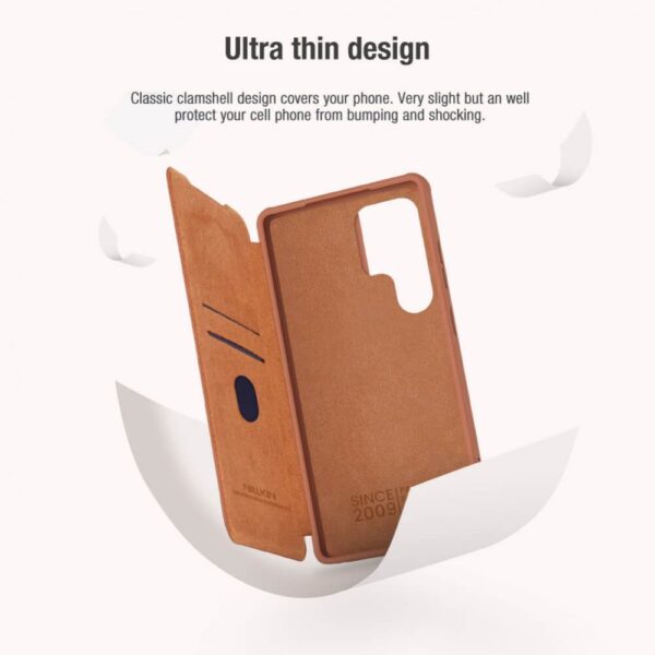 Torbica Nillkin Qin Pro Leather za Samsung S938B Galaxy S25 Ultra crna