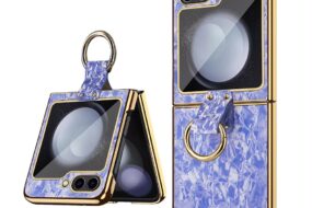 Torbica Luxurious Shell Pattern za Samsung F741B/F761B Galaxy Z Flip 6/7 FE 5G ljubicasta