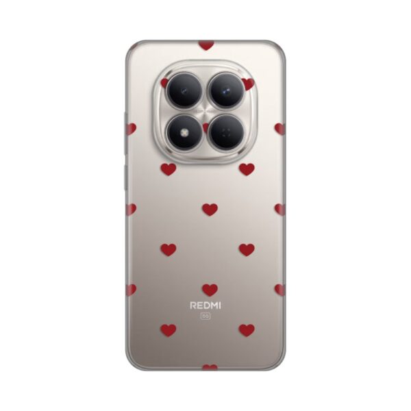 Torbica Silikonska Print za Xiaomi Redmi Note 15 Pro 5G Red Hearts