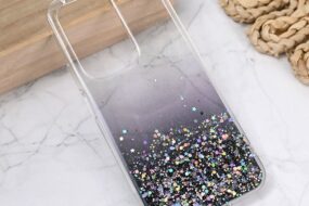 Torbica Silikonska Glitter za Honor 200 Lite crna
