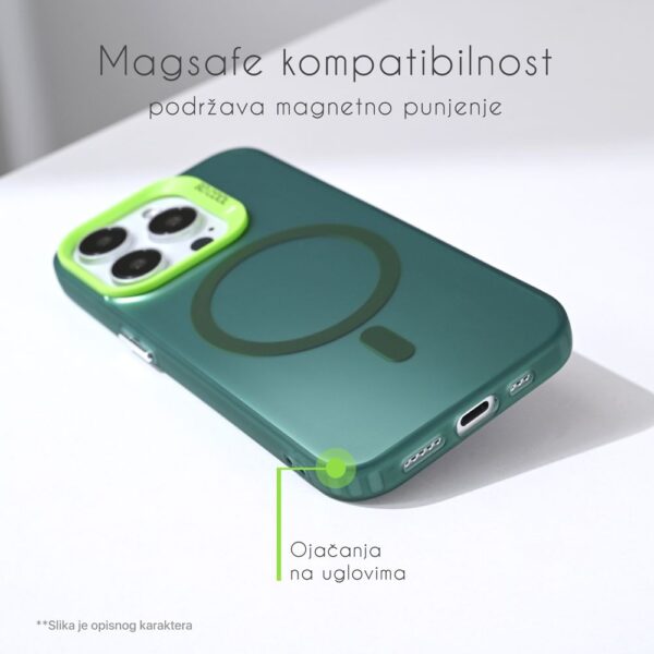 Torbica Magsafe Clear za Samsung S926B Galaxy S24 Plus crna