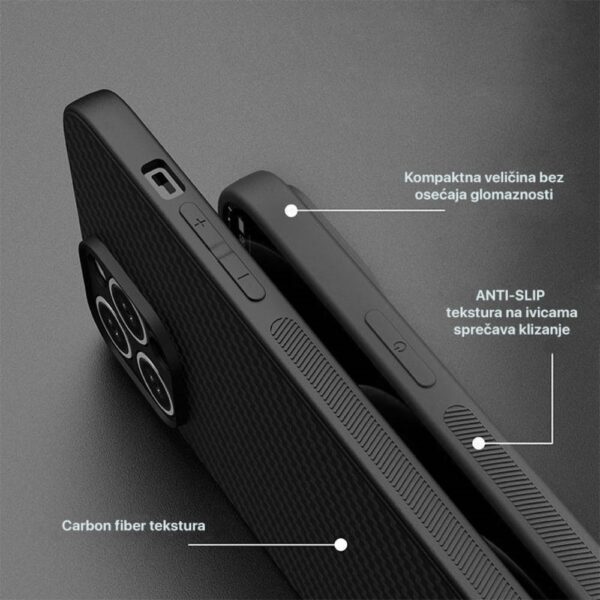 Torbica Carbon fiber za Samsung A376B Galaxy A37 5G crna