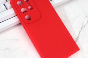 Torbica Silikon Pro Camera za Samsung S928B Galaxy S24 Ultra crvena