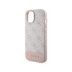 Torbica Guess Hc PC/TPU 4G Bottom Stripe za iPhone 15 6.1 roze (GUHCP15SG4GLPI) - Slika 6