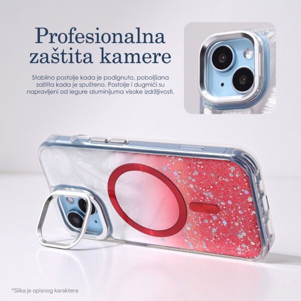 Torbica Magsafe Glitter za iPhone 13 Pro Max 6.7 zlatna