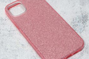 Torbica Crystal Dust za iPhone 14 6.7 Plus roze