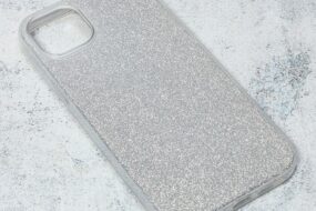 Torbica Crystal Dust za iPhone 14 6.7 Plus srebrna