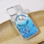 Torbica Magsafe Glitter za iPhone 13 6.1 plava - Slika 5