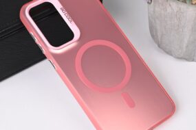 Torbica Magsafe Clear za Samsung A366B Galaxy A36 5G roze