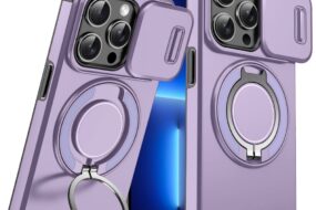 Torbica CamShield Ring stand za iPhone 13 Pro 6.1 ljubicasta