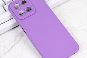 Torbica Silikon Pro Camera za Honor 200 Smart/Honor X7c ljubicasta