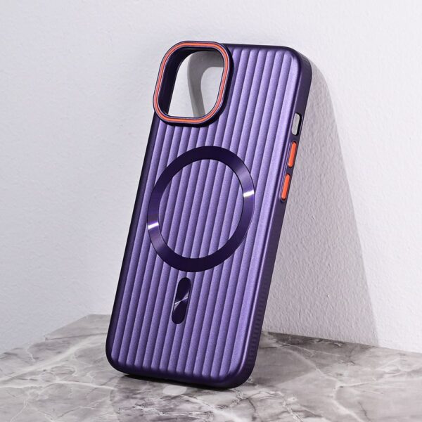 Torbica Magsafe Stripe za iPhone 14 6.1 ljubicasta
