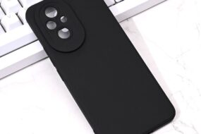 Torbica Silikon Pro Camera za Honor 200 crna