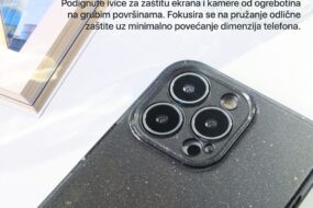 Torbica Sparkle Dust za iPhone 15 Pro 6.1 crna