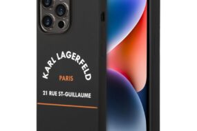 Torbica Karl Lagerfeld Hc Silicone RSG za iPhone 14 Pro 6.1 crna (KLHCP14LSRSGHLK)