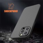 Torbica Carbon fiber za Xiaomi Redmi Note 14 Pro 4G (EU) crna - Slika 4