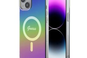 Torbica Guess Hc IML Magsafe Iridescent za iPhone 15 6.1 crna (GUHMP15SHITSK)
