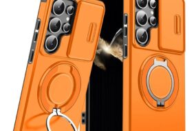 Torbica CamShield Ring stand za Samsung S948B Galaxy S26 Ultra narandzasta