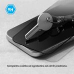 Zastitno staklo Tempered Glass Privacy Teracell Titan 2.5D za Samsung A556B Galaxy A55 5G crni - Slika 7