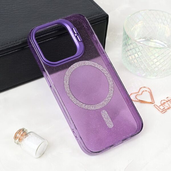Torbica Magsafe Sparkle za iPhone 13 Pro 6.1 ljubicasta