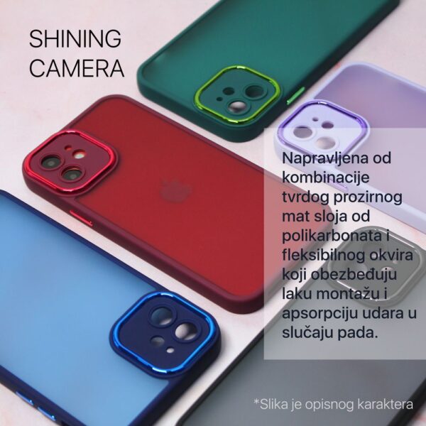 Torbica Shining Camera za Samsung A266B Galaxy A26 5G ljubicasta