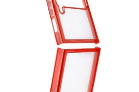 Torbica Clear TPU za Samsung F721B Galaxy Z Flip 4 5G crvena