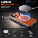 Torbica Magsafe Urban Leather za iPhone 17 Pro Max 6.9 narandzasta - Slika 3