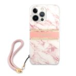 Torbica Guess Marble Strap za iPhone 13 Pro 6.1 roze (GUHCP13LKMABPI) - Slika 4