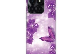 Torbica Silikonska Print za Honor X6a Butterfly And Flowers
