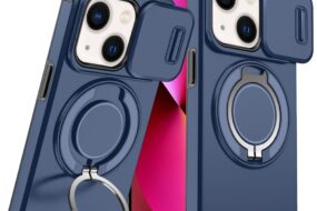 Torbica CamShield Ring stand za iPhone 13 6.1 plava