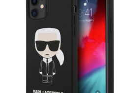 Torbica Karl Lagerfeld Hc Silicone Full Body Ikonic za iPhone 12 mini 5.4 crna (KLHCP12SSLFKBK)