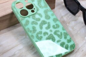 Torbica Shiny glass za iPhone 15 Pro 6.1 svetlo zelena