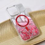 Torbica Magsafe Glitter za iPhone 15 Pro Max 6.7 crvena - Slika 2