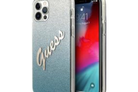 Torbica Guess Hc PC/TPU Script Glitter Gradient za iPhone 12/12 Pro 6.1 plava (GUHCP12MPCUGLSBL)
